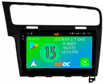 Магнитола для Volkswagen Golf 7 2012-2020 - Airoc 2K AU-3715B (рамка черная) на Android 13, TS20, 12/512Гб, SIM-слот