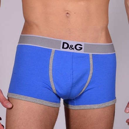 Мужские трусы боксеры синие D&G Blue Boxer