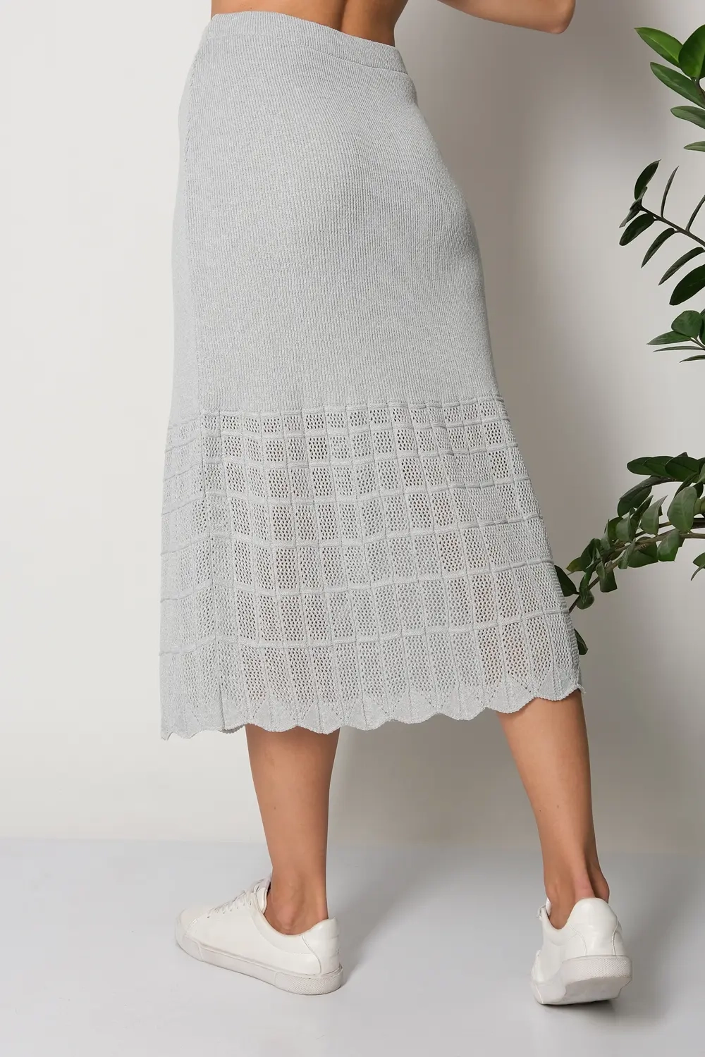 Юбка И 019/св.серый