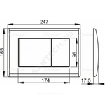 Кнопка для инсталляции хром глянцевая Alca Plast M271