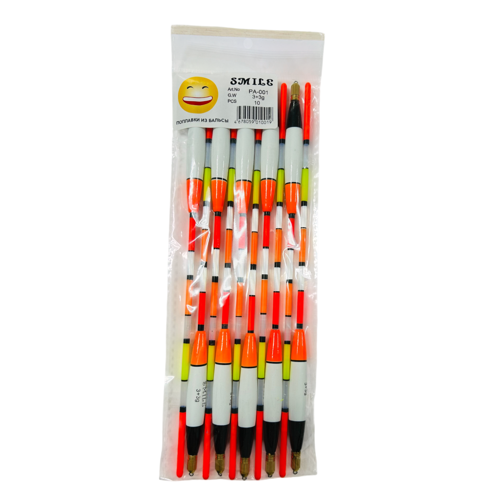 Набор поплавков (Дальний заброс) 3+3g PA-001 №12