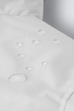 ZARA НЕПРОМОКАЕМАЯ ВЕТРОЗАЩИТНАЯ КУРТКА, ЖЕЛТОВАТО-БЕЛЫЙ