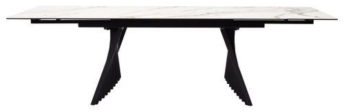 Стол IVAR 180 MARBLES KL-188 Контрастный мрамор, итальянская керамика