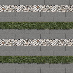 Тротуарная плитка ГАЗОННАЯ РЕШЕТКА - Стандарт Серый