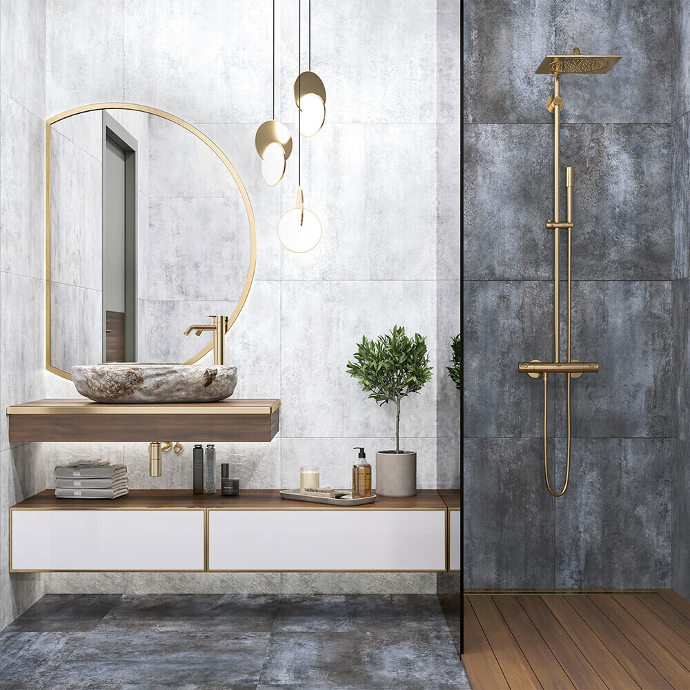 Керамогранит Alma Ceramica Oxide коричневый sugar-эффект 600х600х9 мм (5 шт.=1,8 кв.м)