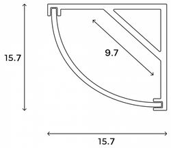 Короб накладной угловой внутренний Hesby Lighting Line HSBL_0197