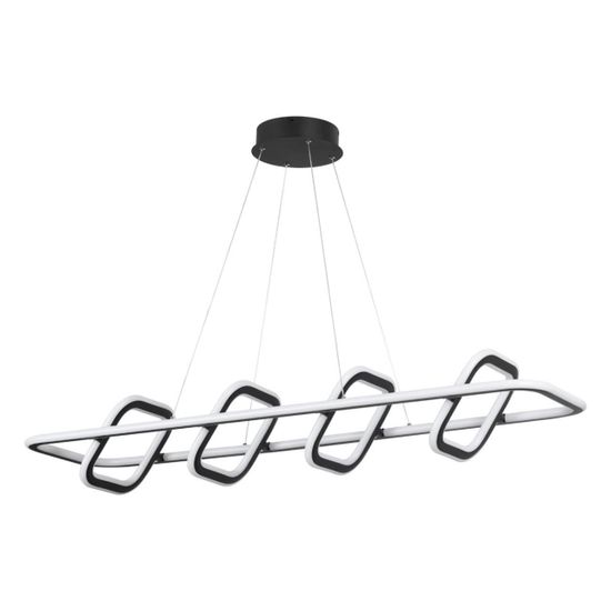 359185 OVER NT23 312 черный Светильник подвесной диммируемый, в комплекте пульт ДУ IP20 LED 4000К 175W 220V ONDO