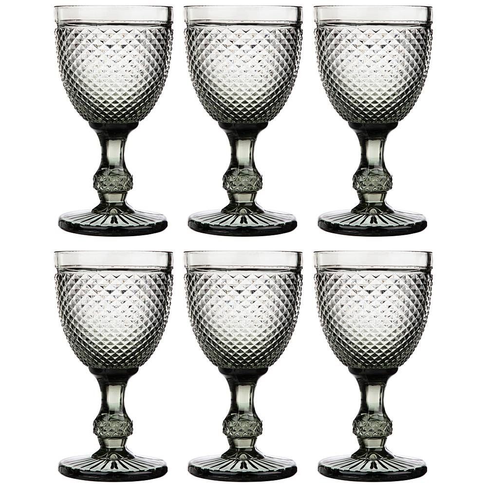 НАБОР БОКАЛОВ ДЛЯ ВИНА "ГРАНАТ" 6ШТ. СЕРИЯ "MUZA COLOR" 300МЛ. / В=17 СМ (КОР=4НАБ.)