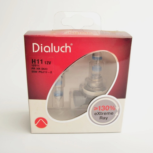 Лампа 12 В H11 55 Вт PGJ19-2 +130% Extreme Ray PR 2 шт. Диалуч