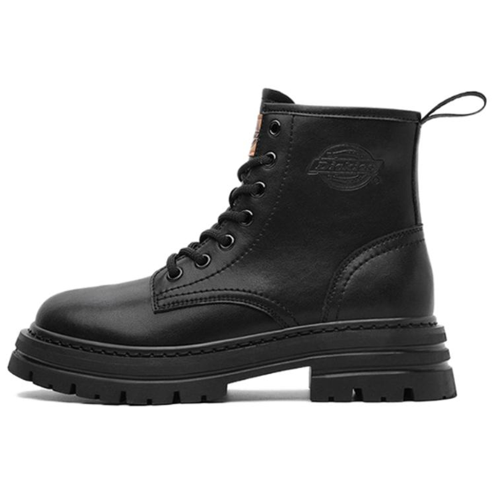 Dickies Cow Split Leather Thermal Abrasion Resistant Height Increasing Slip Resistant Crew Combat Boots Women"s