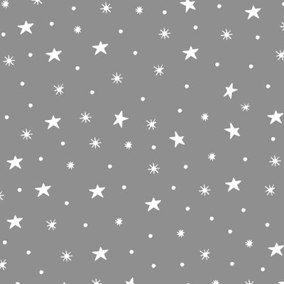 Звездный принт (белые звезды на сером)