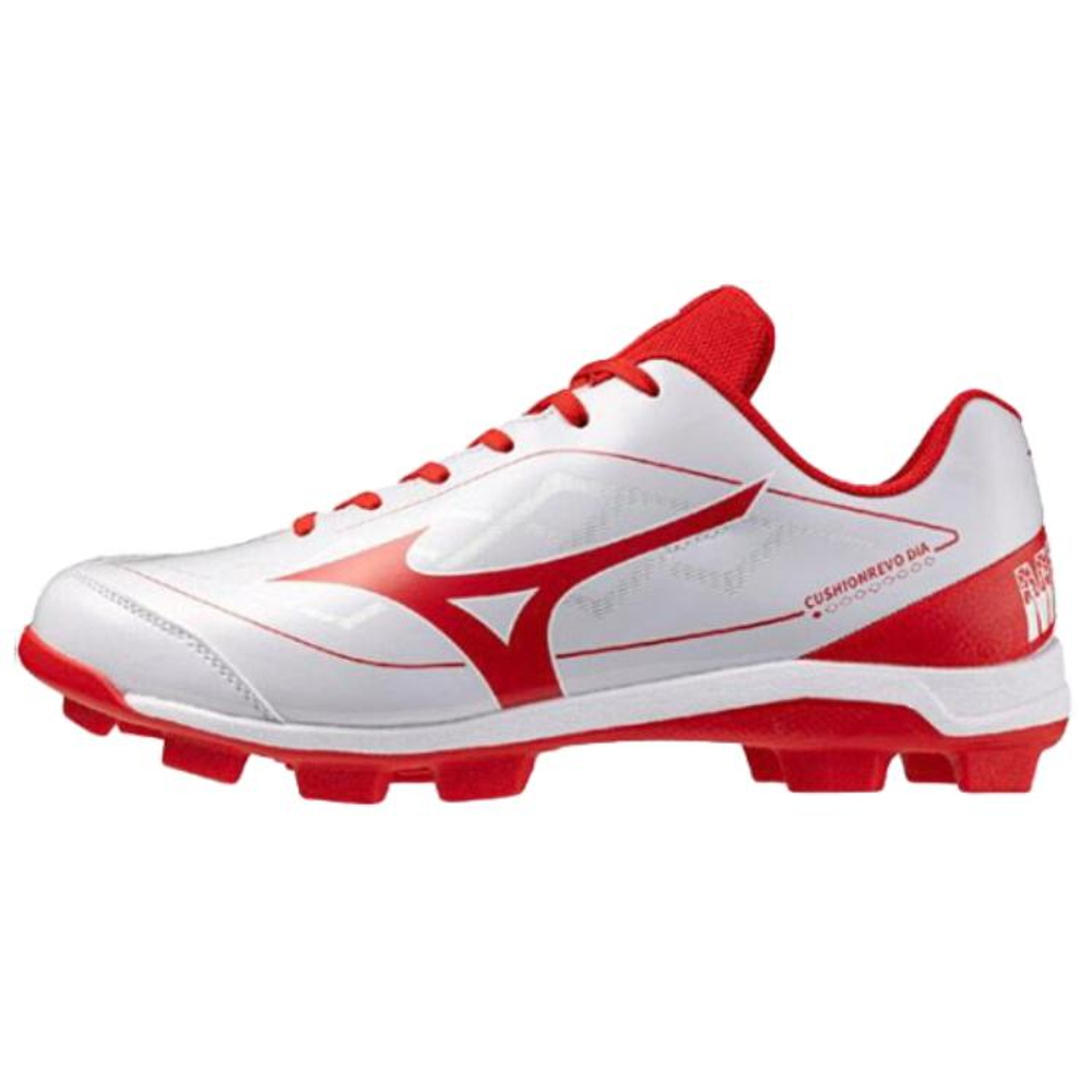 Mizuno Baseball Shoes Men"s White Red