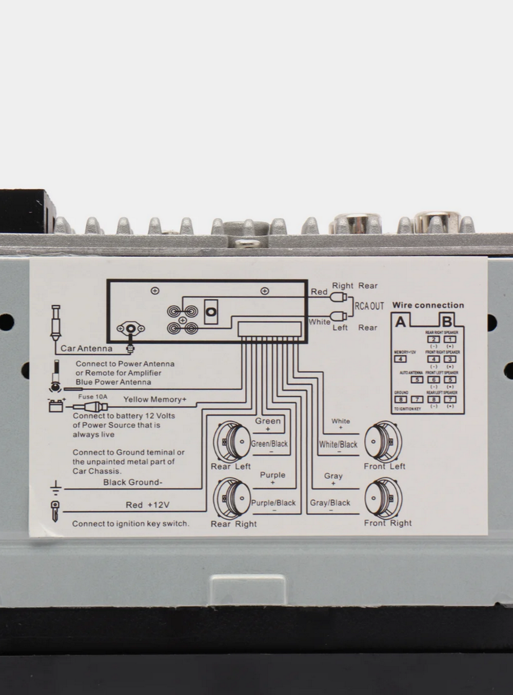 Автомагнитола FM/BT/USB/TFplayer PRO.Pioner DH-257