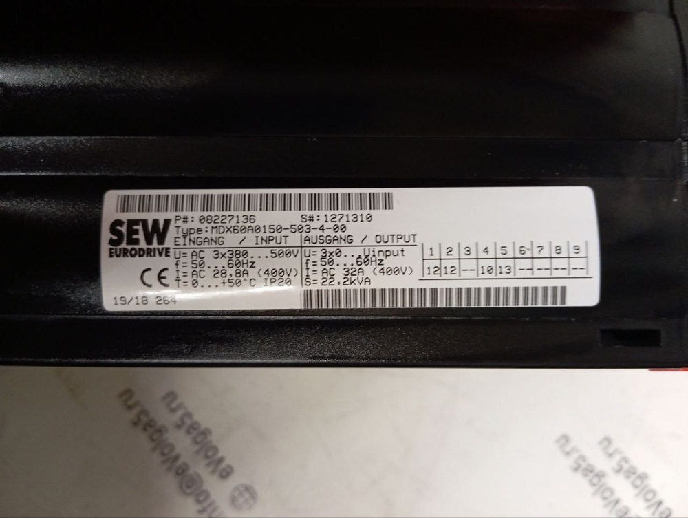 SEW Eurodrive MC07B0150-503-4-00+MDX60A0150-503-4-00 б/у