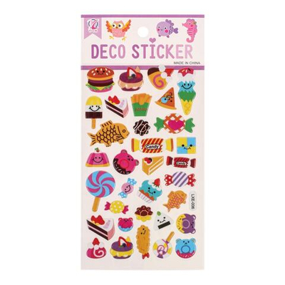 Наклейки выпуклые "Вкусняшки" 20*10см.