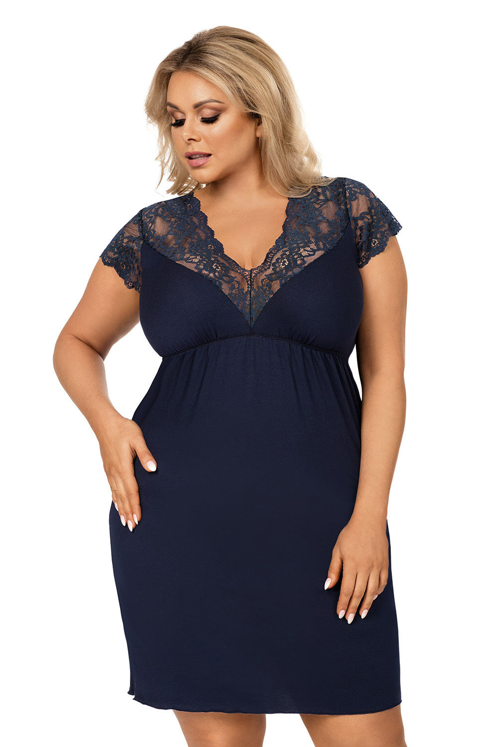Tess plus nightdress Dark Blue Donna