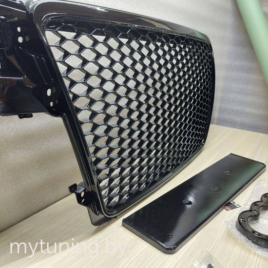 Решетка радиатора GLOSSY BLACK RS-STYLE для Audi A4 B8