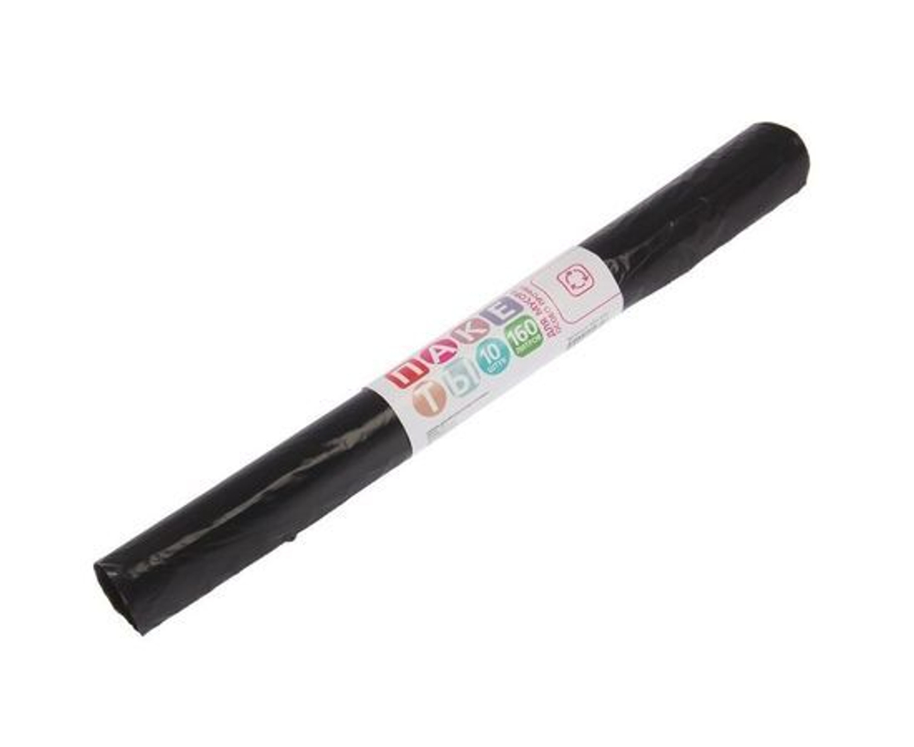 Мешки для мусора 160л 10шт 25мкм ПВД черные рулон 101-031 GRIFON