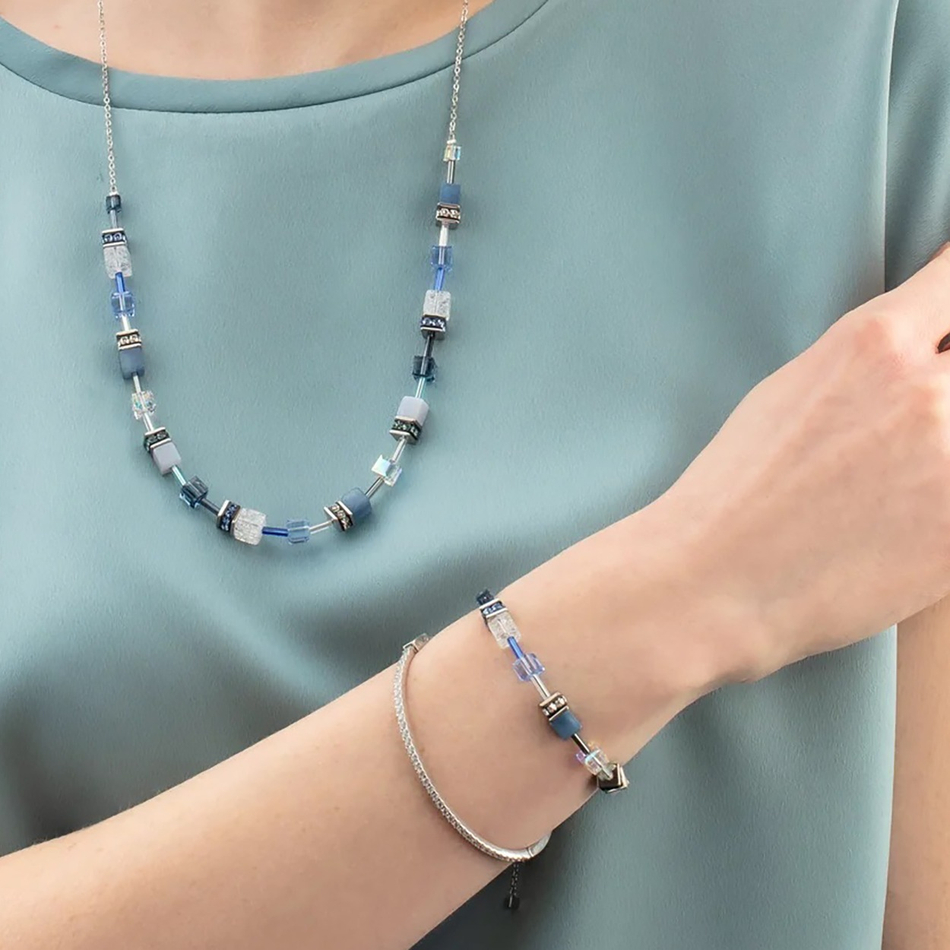 Колье Coeur de Lion Blue-Silver 3035/10-0717