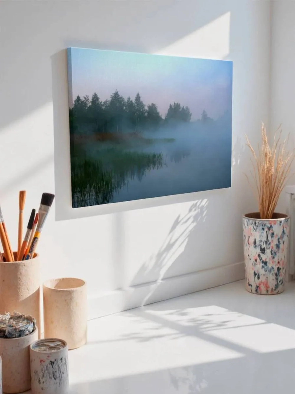Картина на стену 40 X 50 Туман над озером