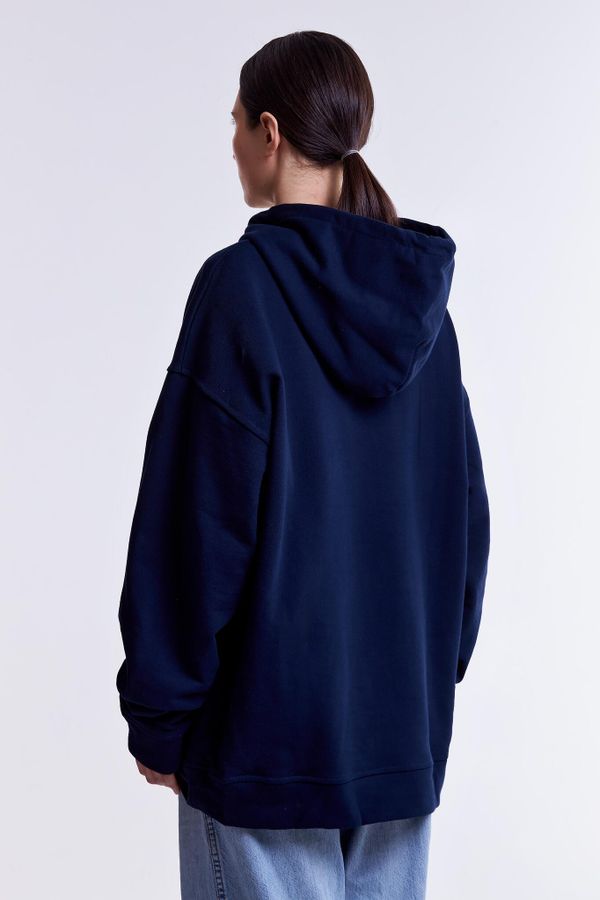 Худи Ромашка Light Темно-синий - фото 7