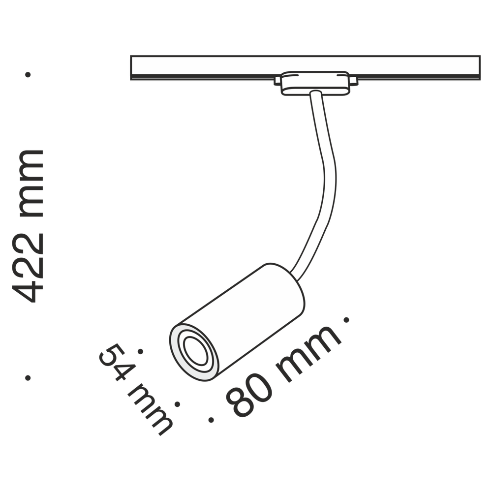 Трековый однофазный светильник Maytoni Unity   TR010-1-GU10-W