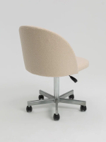 Стул Черри пятилучие сталь черная/серебро