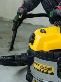 Строительный пылесос, промышленный, электрический ZORGEPRO ZVC-20( 1500 Вт, 20 литров, Шланг 3 М, НЕРА фильтр, сухая/влажная уборка )