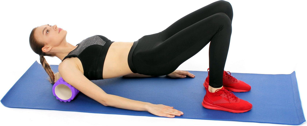 Валик для фитнеса «ТУБА», фиолетовый