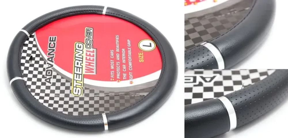 Чехол руля KD-71030BK-S (Black)