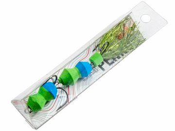 Приманка джиг. LJ PENNON TIPSYWORM зел./син. в блистере