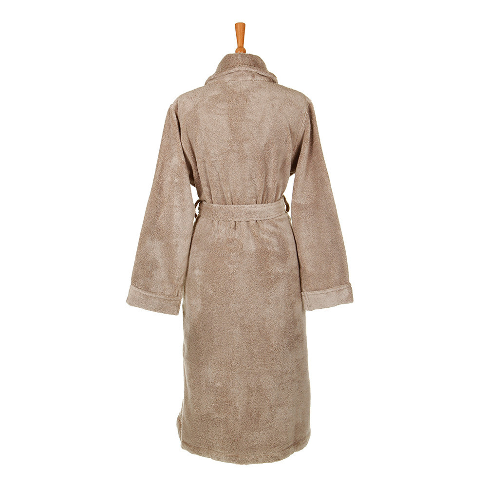 Халат махровый Hamam Pera дымчатый Турция вид сзади