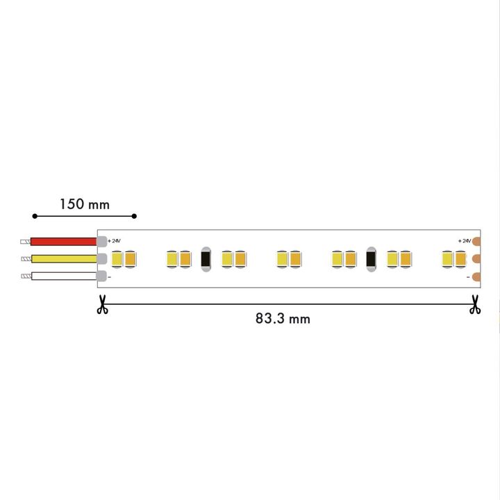 Лента светодиодная 5M SMD2835 19.8W/m 2700-6500K IP65 Favourite 2001-62065