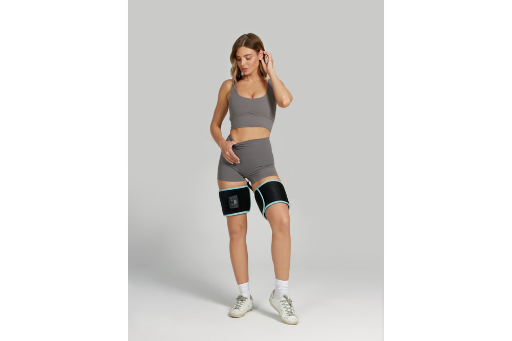 Пояс массажный CleverCare для похудения с эффектом сауны, цвет черный