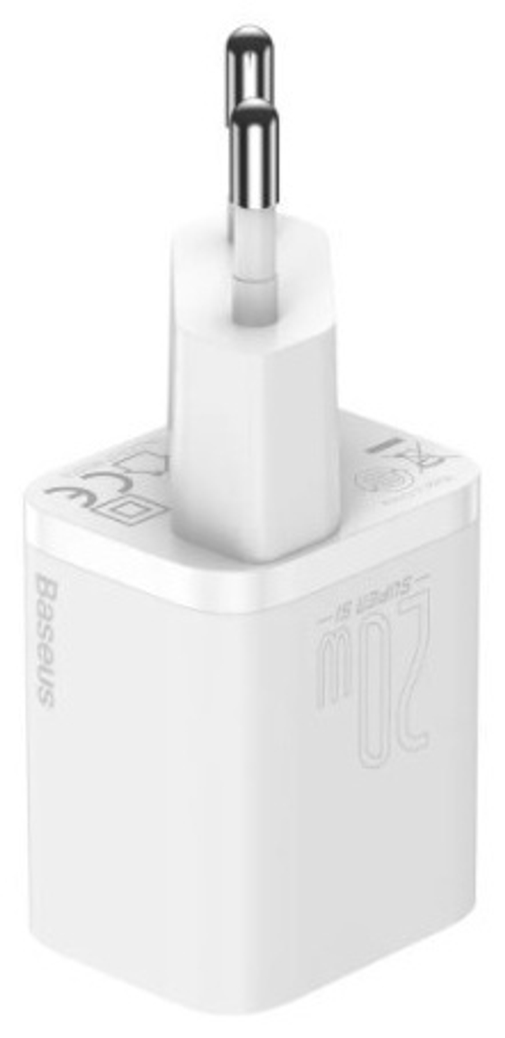 КОМПЛЕКТ СЗУ BASEUS SUPER SI TZCCSUP-B02 3A 20W TYPE-C ПОРТ С КАБЕЛЕМ TYPE-C-LIGHTNING, БЕЛЫЙ