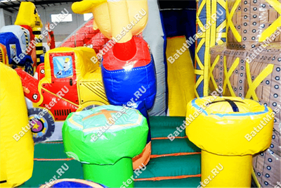 Коммерческий надувной батут "Строители"