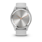 Часы Garmin Vivomove Trend, Mist Gray, Silicone, WW серебристый безель, серый ремешок, 010-02665-03