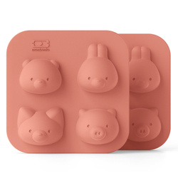 Набор форм для кексов 2шт Monbento MB Silifriends