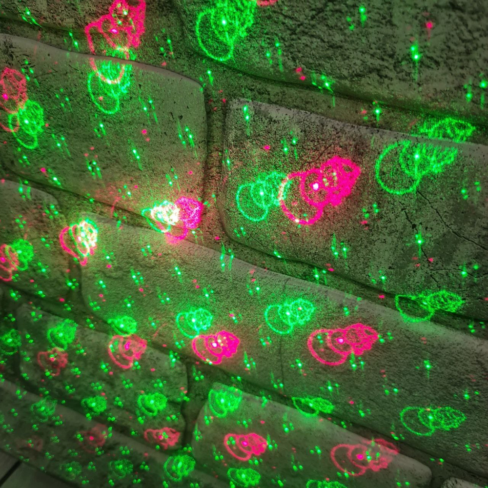 Лазерный проектор RoHS XX-611 (точки+фигуры новогодние)