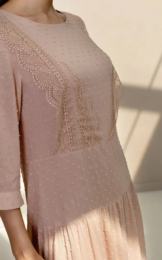 Платье 61709-2 Бежевый