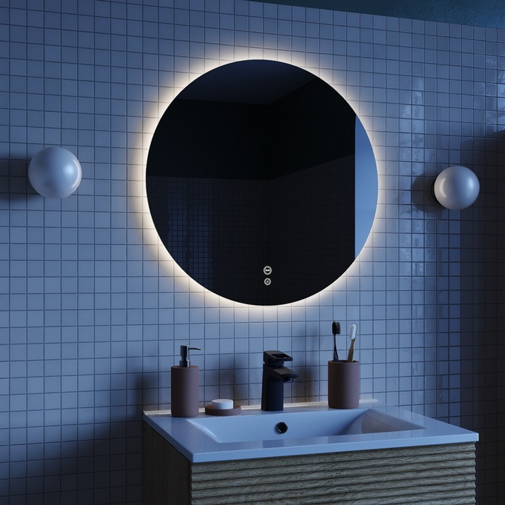 Зеркало с подсветкой и термообогревом IDDIS Bild, 60 см, BIL60T0i98