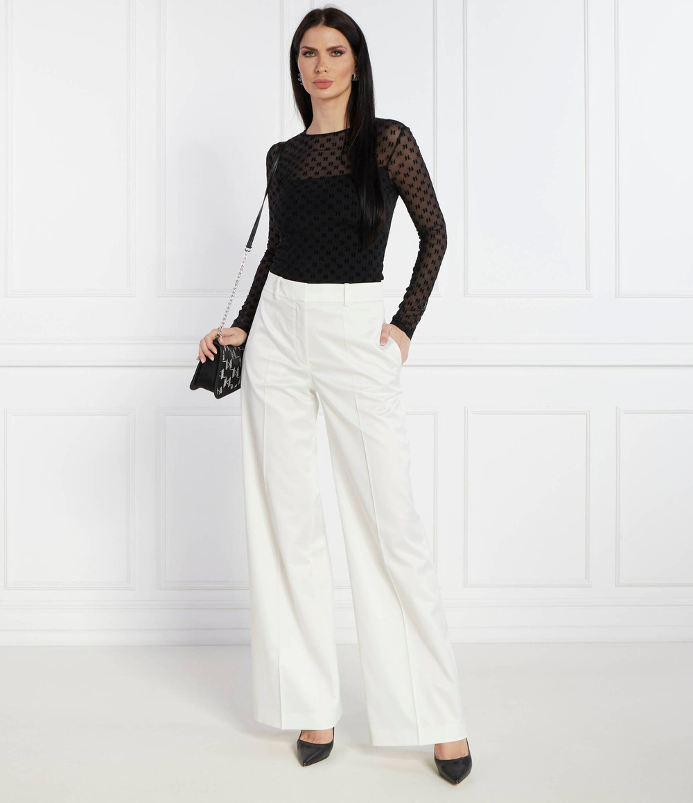 Блузка kl mesh Karl Lagerfeld - черный(240W1730)