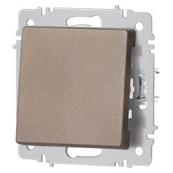 Выключатель Intro Accent 6-101-08 , 10А-250В, IP20, СУ, AL/CU, бронза