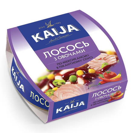 Лосось с овощами по-Мексикански KAIJA 160 гр