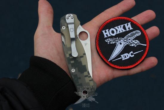 Складной нож Spyderco ParaMilitary 2 C81GPCMO2 c клинком из стали CPM-S45VN, рукоять G10
