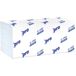 Полотенца бумажные д/дисп Protissue V-слож 1сл 250л/пач 20пач/кор_C192