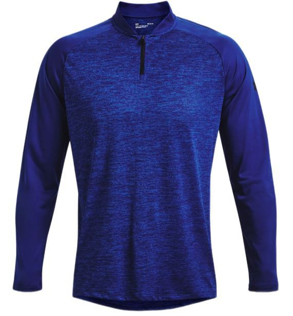 Футболка мужская теннисная теннисная Under Armour Tech 2.0 1/4 Zip - bauhaus blue/black