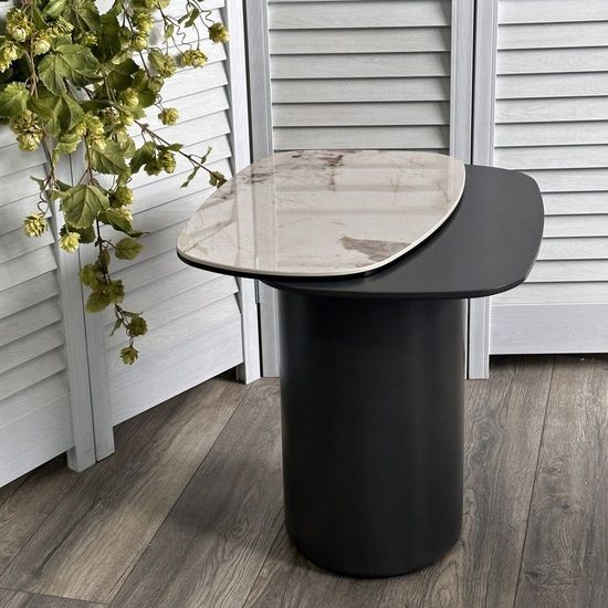 Столик кофейный Nikolas, керамика светлая