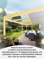 Краска для мебели, дерева и пластика матовая без запаха Гумвнутрянка Фиолет 1 литр.