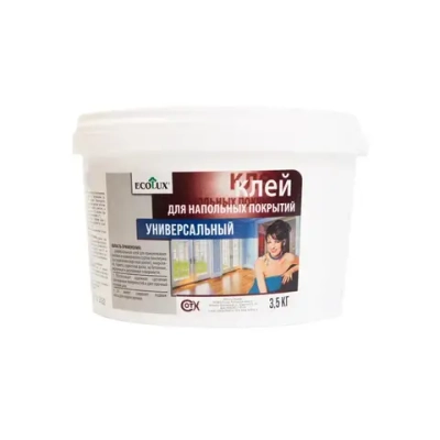 Клей для напольных покрытий универсальный, для приклеивания линолеума, ковролина, паркета, паркетной доски, 3,5 кг